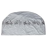 SKISUNO Fahrradschutzhülle Grau Universelle Abdeckung für Mountainbike und Motorrad Strapazierfähiges Material Waschbar Regenschutz für Outdoor Fahrräder