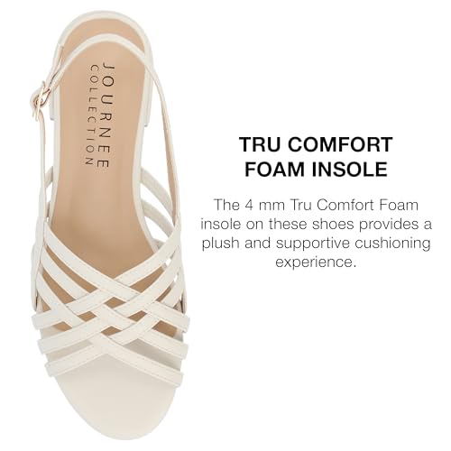 Journee Womens Woven Strappy Slingback Block Heel Buckle Ankle Open Round Toe Cassandra Comfort Sandals4