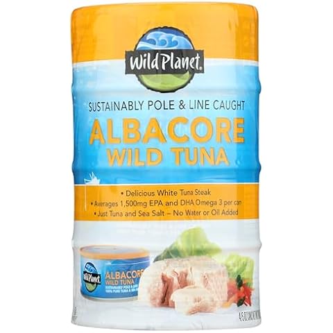 Wild Planet Wild Albacore Tuna Cans, 5 Ounce, 4 Pack Cover
