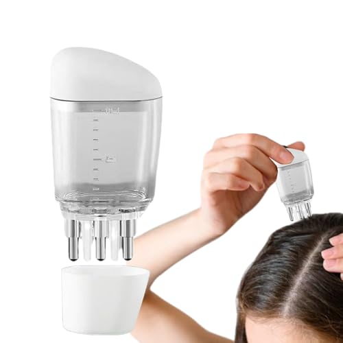 Engrasador para el cabello, peine de aceite portátil para el cuero cabelludo, masajeador de cuero cabelludo, aplicador de aceite para el cabello, aplicador de aceite de cuero cabelludo, dispensador de
