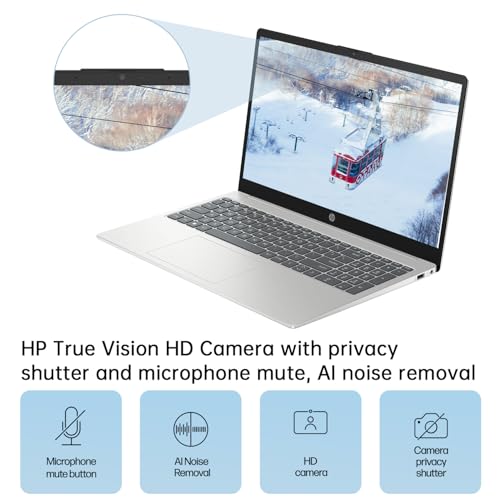 Image of HP 15.6 inch FHD Linux Laptop, Anti-Glare Display, 10-Core Intel i5-1235U, 32GB RAM, 2TB SSD + 256GB Portable SSD, KeyPad, WiFi 6, Webcam, USB-C, Linux Ubuntu OS