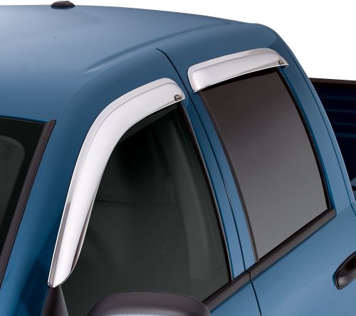Auto Ventshade [Avs] Outside Mount Ventvisor | 2002 - 2010 Ford Explorer (4 - Door)/Mercury Mountaineer, 2003 - 2010 Lincoln Aviator- Chrome, 4 Pc | 684819 #TOP2
