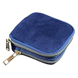 Travel Case - Portable Jewelry Pouch for Girls | Velvet Zippered Storage with Multi Layer Compartments, Lightweight Design for Rings Bracelets Pendants and Accessories Perfect for Vacation Wedding
