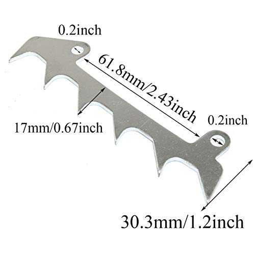 Pro Bamboo Kitchen Set of Bumper Spike Chain Saw Accessories for STIHL MS180 170018 017 Felling Dog Fixed Teeth Chain Saw Accessories Include 2pcs Screws