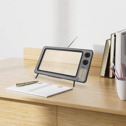 Lupa de pantalla Mobestech gris de estilo TV retro plegable para smartphones 6