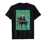 Barack Obama Sitting Floral Art T-Shirt T-Shirt