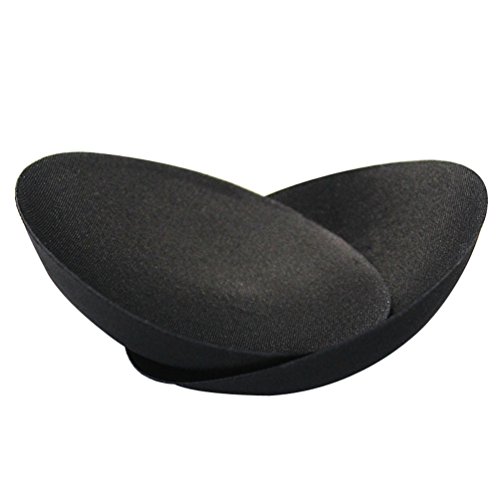 meistore 2015 Women's Foam Air Bra Pads Insert (L, Black Round)