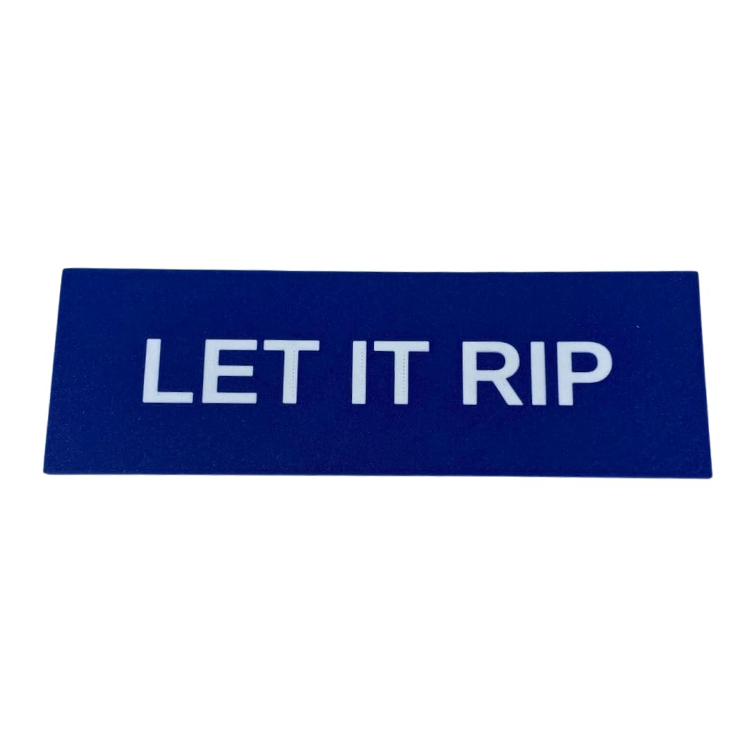 Let It Rip Wall Sign | Inspiring Kitchen Decor | 8" x 2" | Made in USA (Let It Rip)