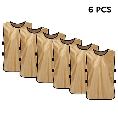 FENTERXY 6 PCS Kid's Soccer Pinnies Quick Drying Football Jerseys Youth Sports Scrimmage Team Training Bibs Practice Sports Vest - Image 3