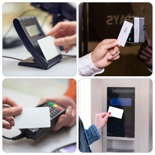 50 Stück NFC Karten, Programmierbarer NFC Tags Beschreibbar Ntag215 Wasserdichte Pvc Ntag215 Card Cr80, 504 Bytes Speicher Kompatibel Mit Android Iphone Und Anderen GeräTen