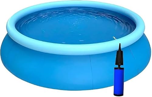 Piscina Inflável Redonda 4760 Litros Sun Way + Bomba Manual Azul