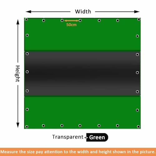Bâche transparente avec œillets 5x3m rideau vinyle imperméable PVC - 6