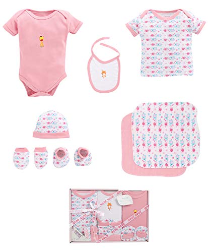 BUMZEE Baby Gift Set - Pack of 8 - Pink