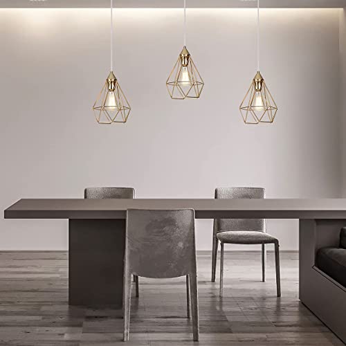 Seeblen 3- Light Indoor Island Pendant Light Gold Metal Hanging Ceiling Light Fixtures For Kitchen Kitchen Island Bar Dining Room #TOP4