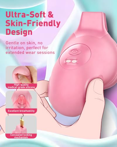 Image of Vibrating Chastity Cage for Men - Pink Silicone Male Cock Cage with 4 Rings, App Control 8 Vibration Modes, 2 Keys Secure Lock, Lightweight Breathable BDSM Bondage Sex Toy