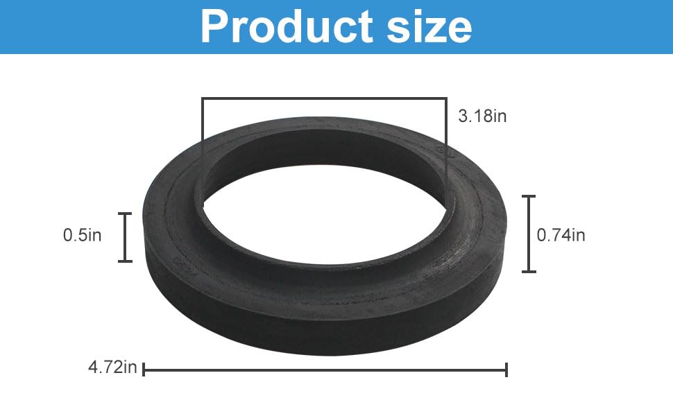 Image of 33239 RV Toilet Seal 3 Inch Replacement for Thetford, RV Toilet Parts for Camper Trailer and Most Standard 3 Inch Toilet Closet Flange Seal Repair kit