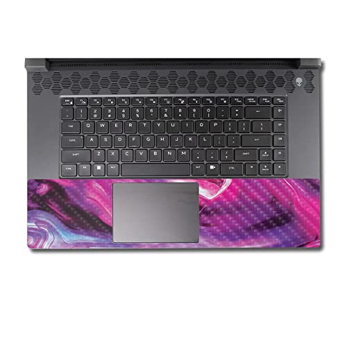 Image of MightySkins Carbon Fiber Skin Compatible with Alienware M17 R5 (2022) Full Wrap Kit - Pink Melt | Protective, Durable Textured Carbon Fiber Finish | Easy to Apply & Change Styles | Made in The USA