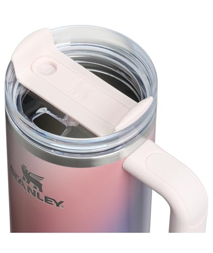 Image of STANLEY Quencher H2.0 Tumbler with Handle and Straw 30 oz | Flowstate 3-Position Lid | Cup Holder Compatible for Travel | Insulated Stainless Steel Cup | BPA-Free | Dawn Spiral