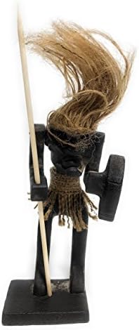 Warrior Crazy Primitive Tiki Dude 7" - Tribal Art | #lge24008