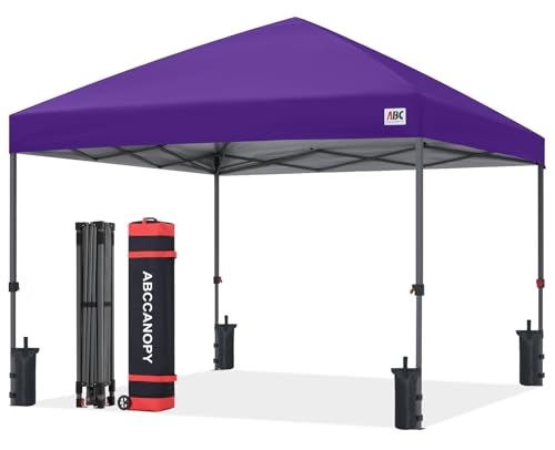 ABCCANOPY �|�b�v�A�b�v�L���m�s�[ - 10 x 10�C���` ���O �p�e�B�I �|�[�^�u�� �L���m�s�[�e���g ���ϋv �����f�b�L�p ����4�t�� (�p�[�v�� 10x10)