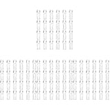 72 Stück Verbinder, Sechskant, Ersatzhaken, vertikale Hardware, Jalousien, Kappen, Zubehör, transparent, Blinder, geformt, X, Sechskantkappe, Vorhangspitzenhülse for Fenster, Neigung gebrochen ( Color