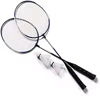 KIT 2 RAQUETES BADMINTON PETECAS E BOLSA