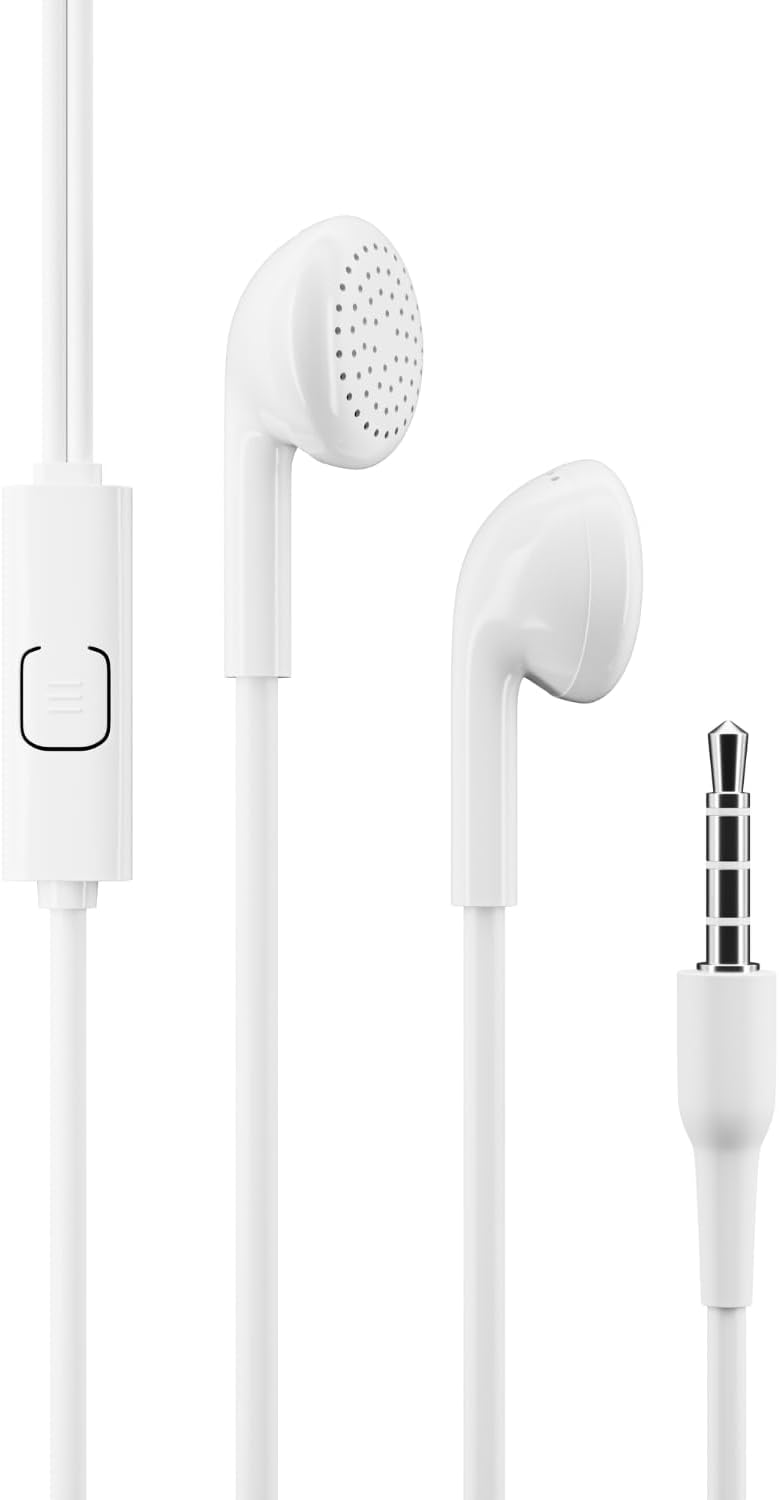greenmingle Wired Earbuds Headphones, Earphones with Microphone, Corded for 3.5mm Jack Ear Buds for iPhone, iPad, Samsung, Computer, Laptop, Gaming, Sports