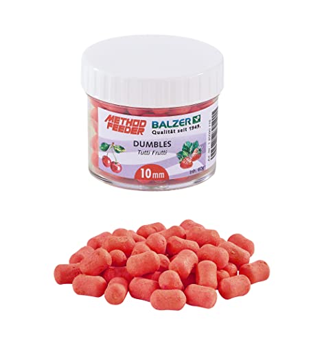 Balzer Method Feeder Dumbbells 10mm rot-Tutti Frutti 60g