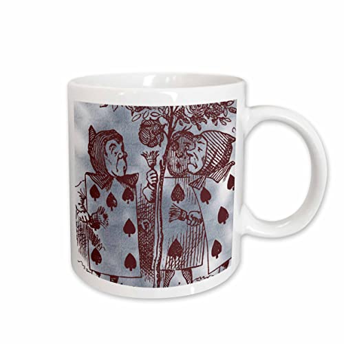 3dRose Painting the Roses Vintage Alice in Wonderland 11oz Mug