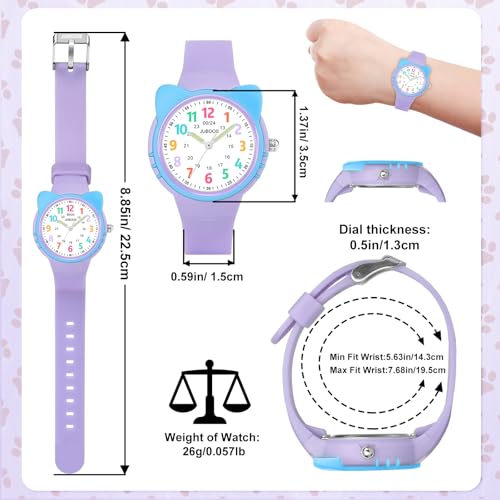 Image of Juboos Kids Watch Analog for Boys Girls Toddler, 3ATM Waterproof Wirstwatch Learning Time and Easy to Read