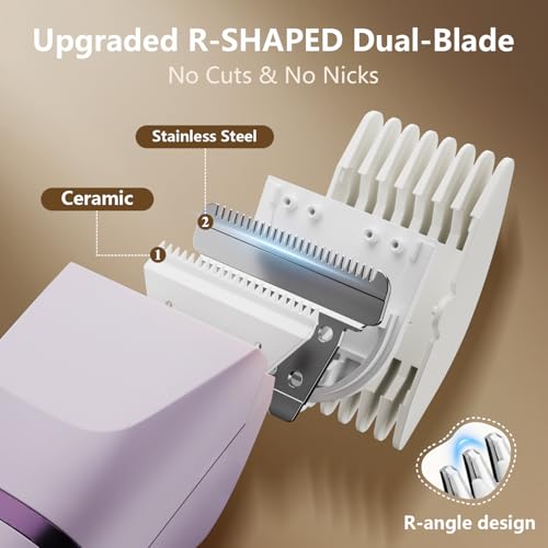 Image of Trimmer for Men, Hair Trimmer for Men 2 in 1, Mens Electric Razors for Shaving Face, Groin, Balls, Leg, Body Shavers Cordless, IPX7 Waterproof Body Groomer, Travel Razor Portable, Gift for Dad Him