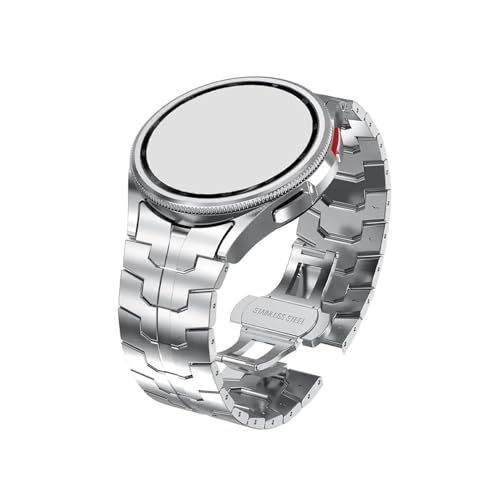 �A�[�N�[�����ԃX�e�����X�o���h�ɓK������Samsung Galaxy Watch 6 4 5 Pro 40 44mm(Silver,Galaxy Watch 4 44mm)