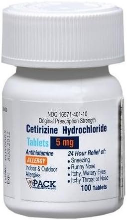 Pack Cetirizine Hydrochloride 5 mg Tablets 100 TB - Buy Packs and SAVE (Pack of 2)