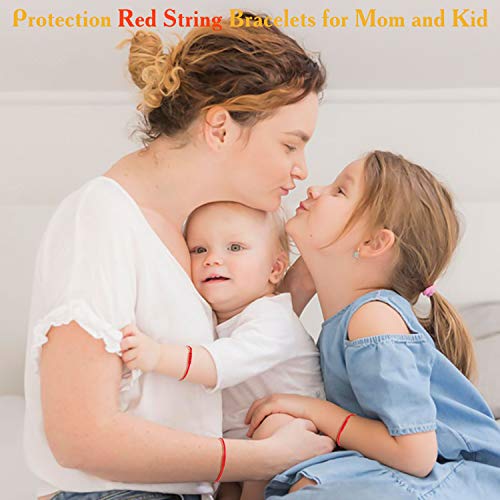Shonyin Pulseira de corda vermelha com 7 nós, fio de proteção Kabbalah, pulseiras feitas à mão, pres