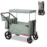 Radio Flyer Atlas Stroll N Wagon, Folding Wagon for 1+ Years - Sage