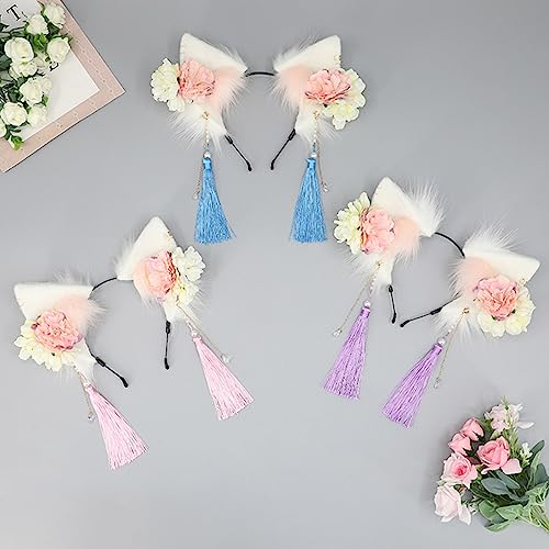 Serre-tête oreilles de renard confortable sans douleur derrière la tête - 4