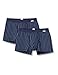 Produktbild Huber Herren Marc Pant 2er Pack Hipster, Mehrfarbig (Marine Stripe 6600), Large (Herstellergröße: L) (2erPack)
