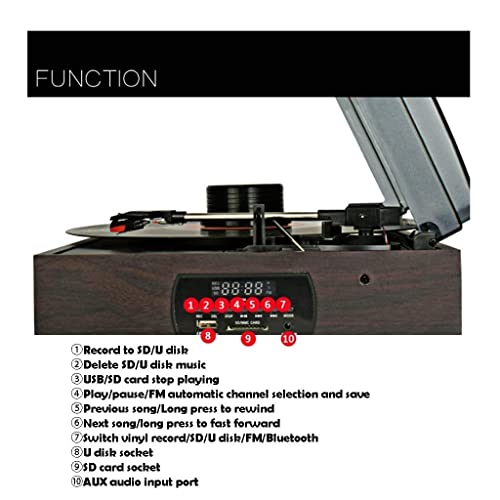 Tourne-Disque en Vinyle 2 Haut-parleurs intégrés, phonographe rétro, Audio, Enregistrement Multifonction à l’ancienne pour Chaque Famille - Les Beatles, Paul McCartney, John Lennon, RIngo Starr, George Harrison Tourne-Disque en Vinyle 2 Haut-parleurs intégrés, phonographe rétro, Audio, Enregistrement Multifonction à l'ancienne pour Chaque Famille – Image 4