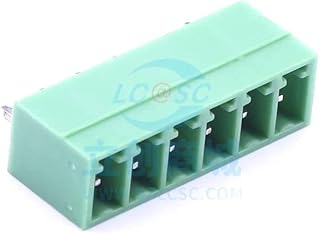 10 Pcs 3.81mm Row Number: 1 Pin: 6 Straight pin pluggable Terminal P=3.81mm Board end/Socket-Closed 3.81mm DB2EVC-3.81-6P-GN