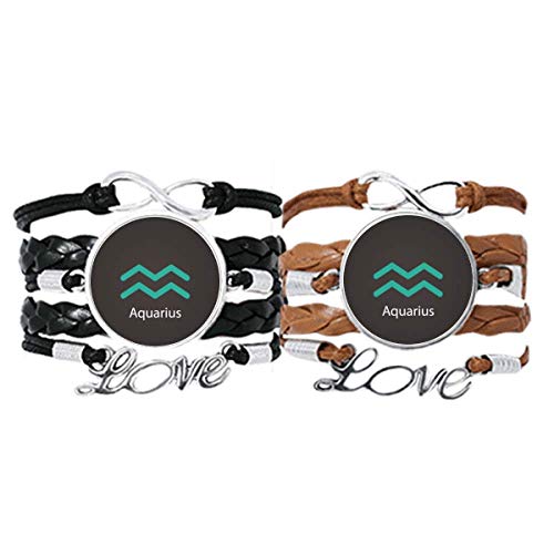Bracelet Verseau en cuir DIYthinker : le cadeau de constellation idéal