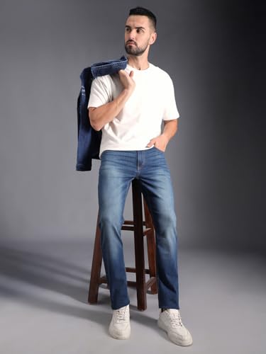 Image of HIGH STAR Men's Mid Rise Regular Jeans