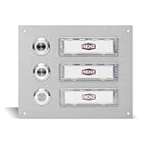 LED-BELEUCHTUNG IN WEIß: Dank der LED-Ringbeleuchtung sehen die Klingeln neben ihrer Haustür nicht nur sehr modern aus, sondern erleichtern Besucher im Dunkeln auch die Suche nach der richtigen Klingel