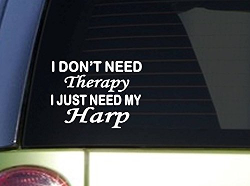 EZ-STIK Harp TherapyJ065 8" Vinyl Decal Sticker