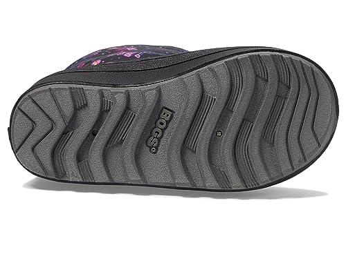 BOGS Snow Shell Neon Unicorn Kids Winter Waterproof Snow and Rain Boot, Purple Multi, 7 M3