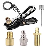 バルブアダプター 自転車バルブクリップ 自転車用バルブアダプター 自転車用タイヤ空気入れ インフレータブルコネクター 耐久性 携帯性