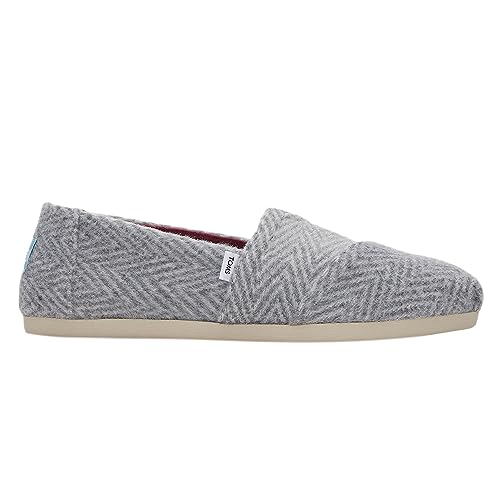 Image of TOMS Women's Alpargata CloudBound Espadrille Loafer Flat, Shadow Brushed Herringbone, 7