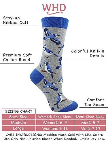 Blue Jay Bird Socks for Women Gift for Bird Lovers3