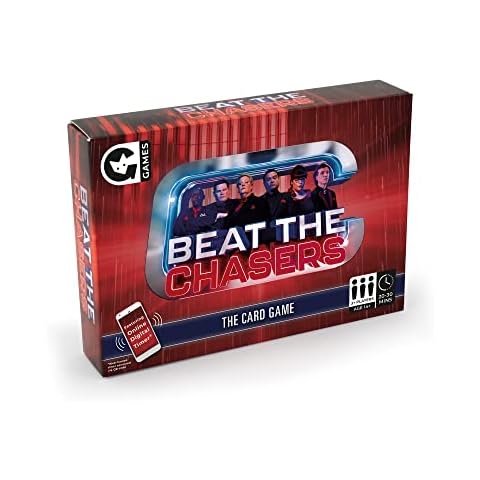 Ginger Fox Beat The Chasers Trivia Quiz Card Game - Answer Questions Correctly To Stop The Clock - Based On The Hit TV Show The Chase Cover