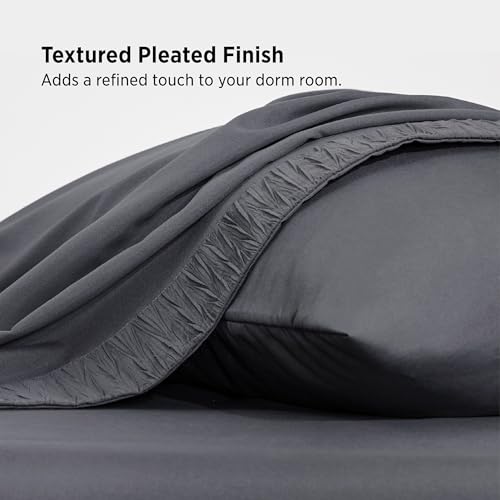 Image of Bedsure Twin XL Sheets Dorm Bedding - 3 Pieces Soft Extra Long Twin Sheets, Breathable & Cooling Bed Sheets Set, Oeko Tex, Easy Care Microfiber for Women, Men, Dark Grey