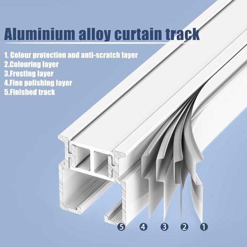 Rail de rideau pliable pour camping-car et aménagement de studio